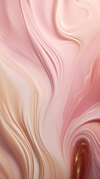 Pink and brown waves in a pink background