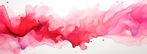 a pink brush stroke of watercolor on white surface background in the style of conrad roset