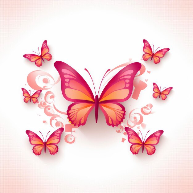 pink butterfly cancer awarness