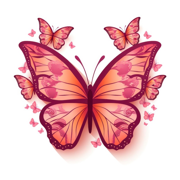 pink butterfly cancer awarness