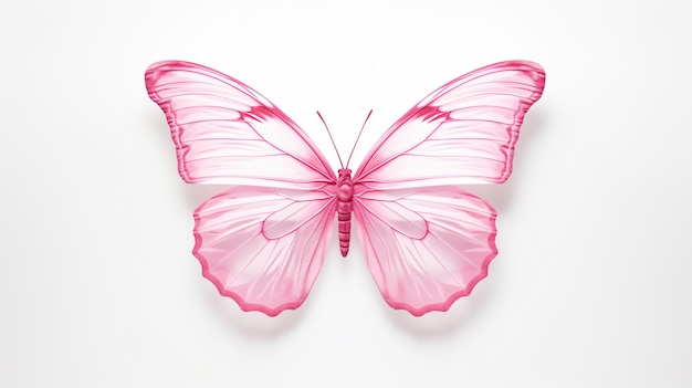 Pink butterfly watercolor design