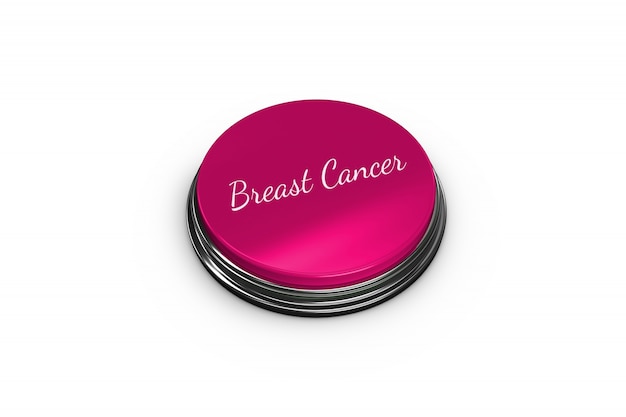 pink button for breast cancer awareness