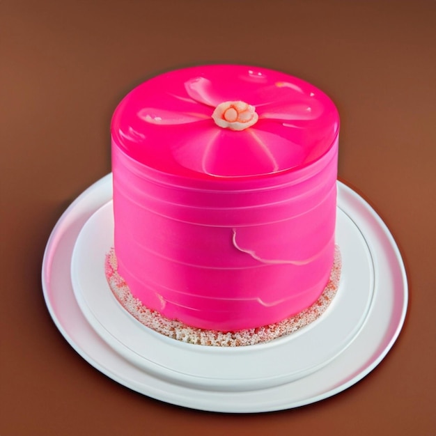 pink cake barbie