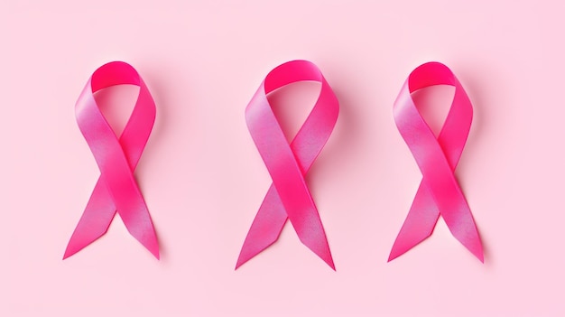 A pink cancer ribbon