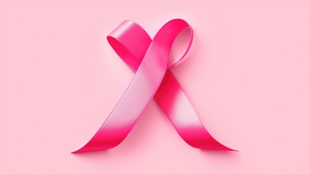 A pink cancer ribbon