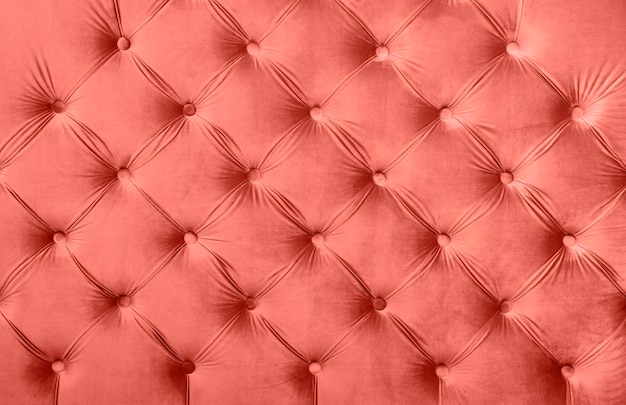 Pink capitone tufted fabric upholstery texture