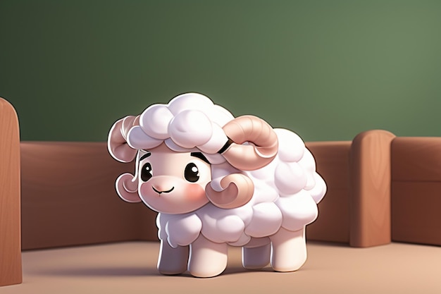 Photo pink cartoon animal sheep icon anime game character animal wallpaper background