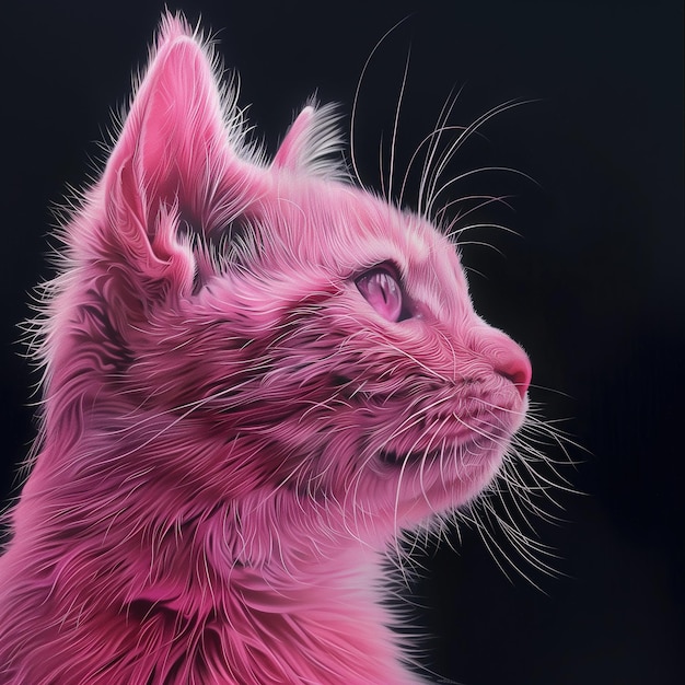 핑크색 고양이
