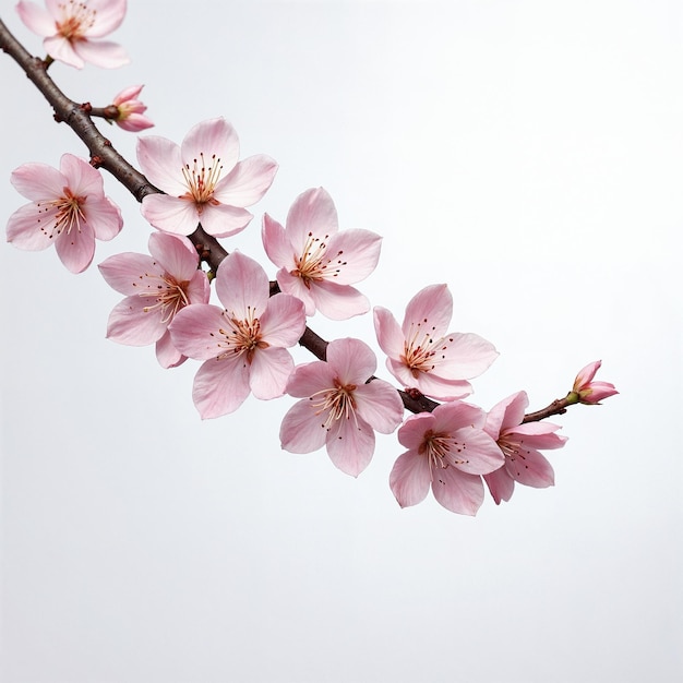 pink cherry blossoms on a branch