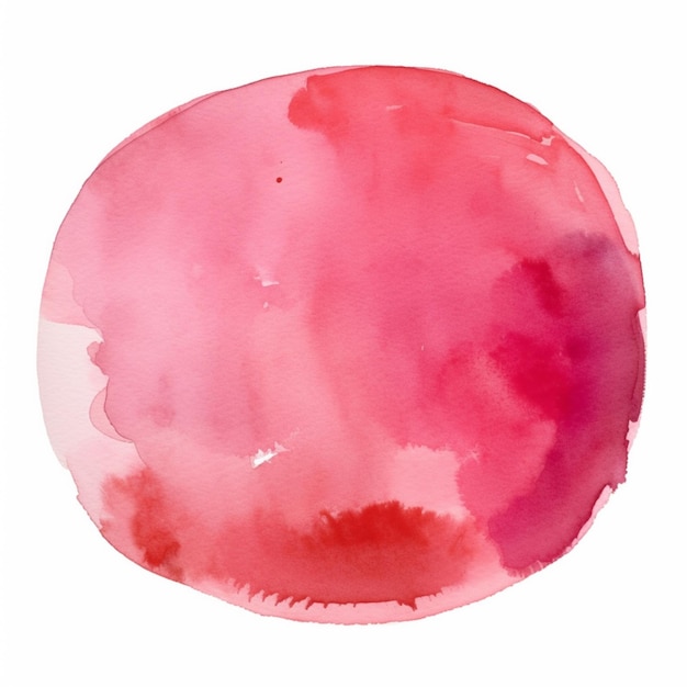 a pink circle with a white background.
