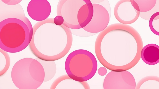 Photo pink circles seamless pattern