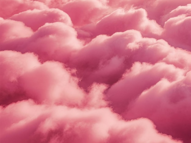 Photo a pink cloud with a pink background and a pink cloud with a pink cloud underneath it