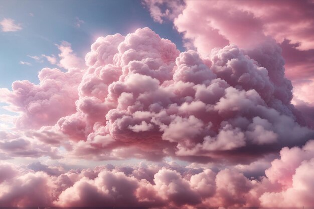 Pink Clouds Background Pink Cloud Background Clouds Background Sky Background Clouds Texture AI Generative