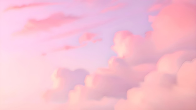 Pink clouds in a pink sky