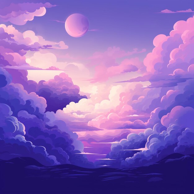 Premium AI Image | pink cloudy sky