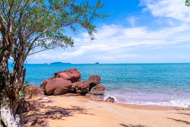 The Pink Coast or Lan Him Chomphu at Chanthaburi in Thailand