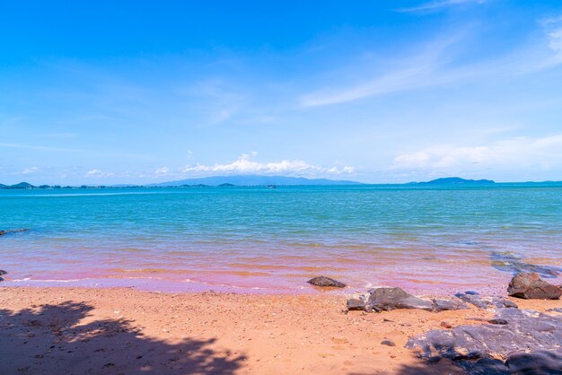 The Pink Coast or Lan Him Chomphu at Chanthaburi in Thailand