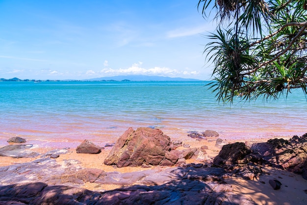 The Pink Coast or Lan Him Chomphu at Chanthaburi in Thailand