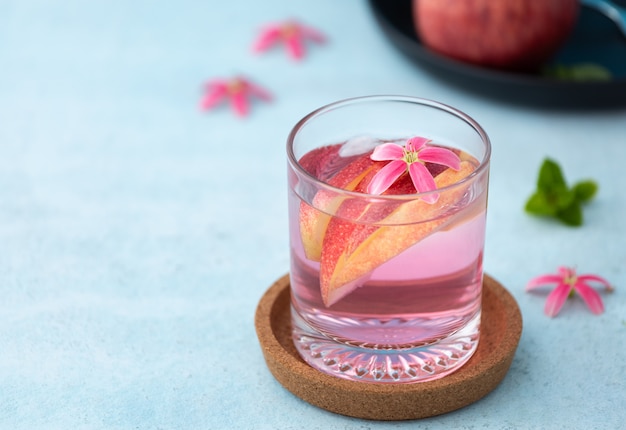 pink cocktail apple fruit 