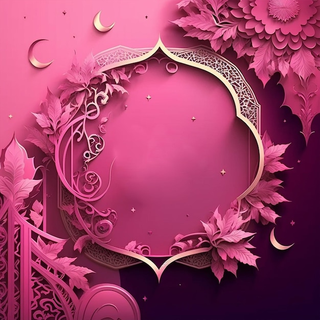 pink color islamic backgrournd for islamic events