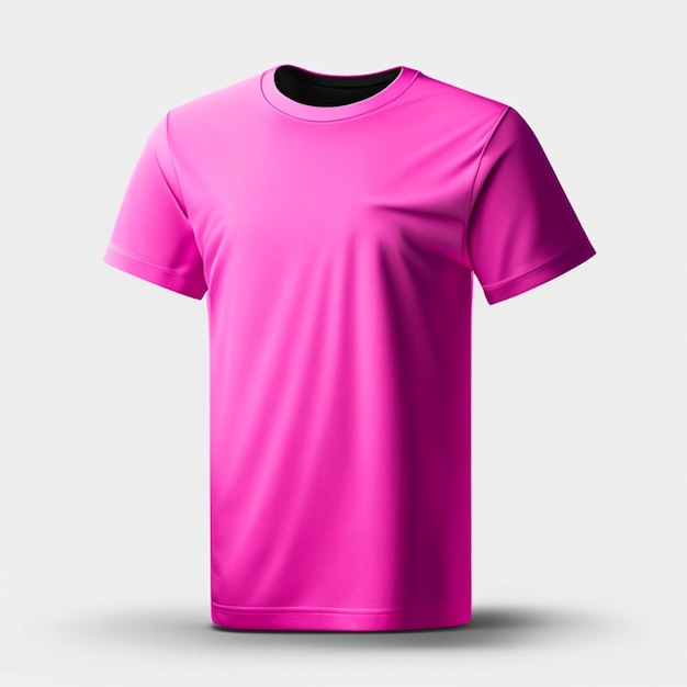 Pink color Tshirts mockup for women or baby girls