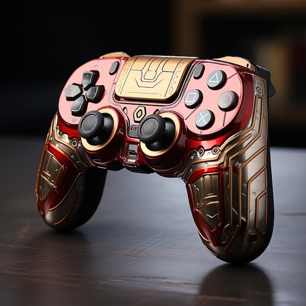 Photo a pink controller with the number 2 on it