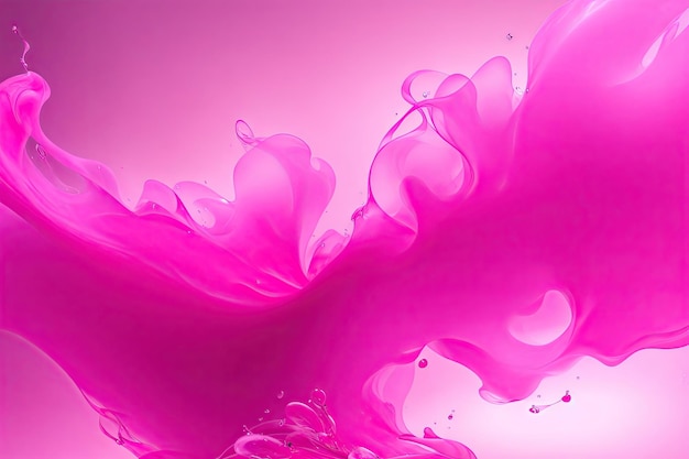 Pink cosmetic glittering liquid background design background ai generative