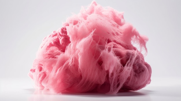 Pink cotton candy Illustration AI Generative