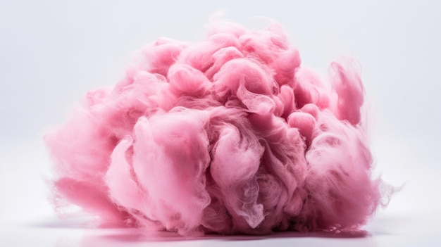 Pink cotton candy Illustration Generative AIxD