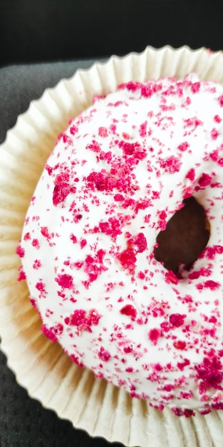 Cupcake rosa con glassa