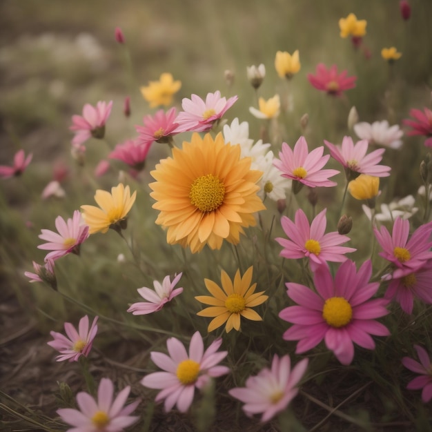 pink daisies