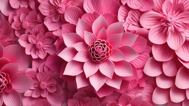 Pink Decorative Pattern Background Threedimensional Diwali Festival Concept Generative Ai