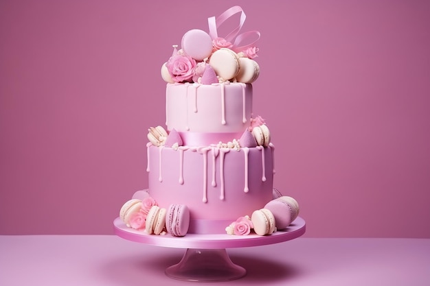 Фото Розовые вкусные пироги и десерты