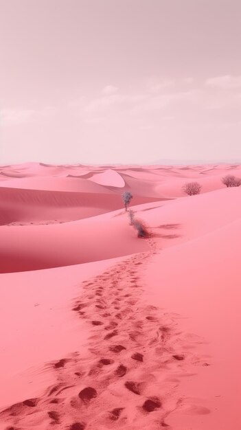 Pink desert