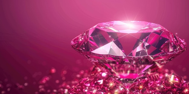 Pink Diamond Award Text Effect Bewerkbaar Glinsterende vetgedrukte tekststijl op donkere roze achtergrond