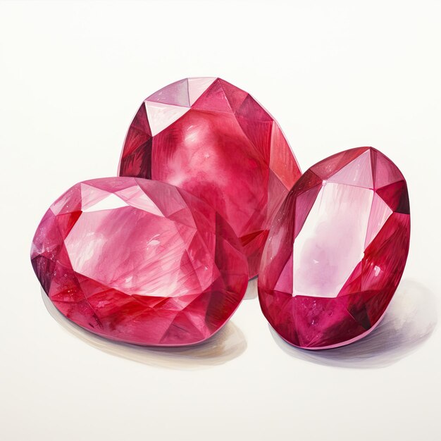 Photo a pink diamond with a pink diamond on it