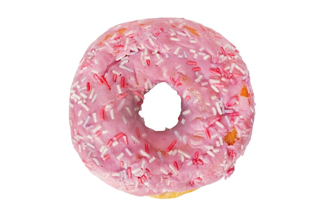 고립 된 핑크 도넛