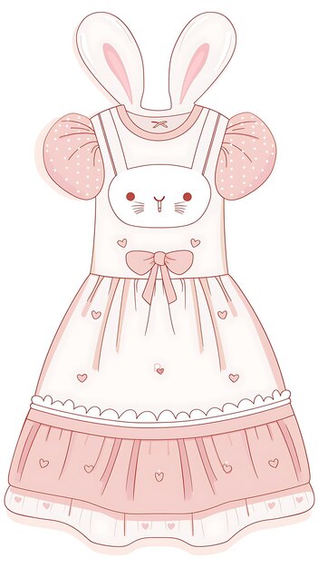 a pink dress with a bow on the front and a pink bow on the front