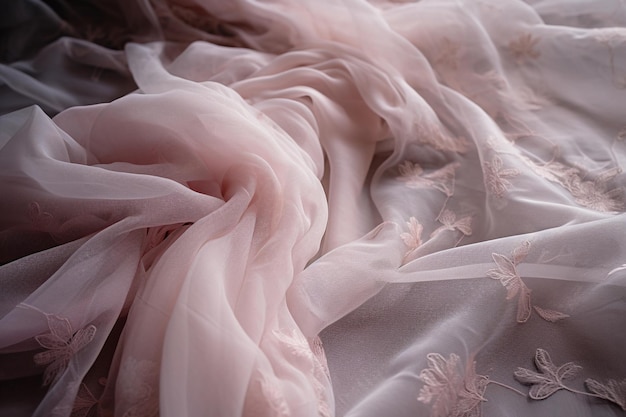 Розовое платье с цветочным узором