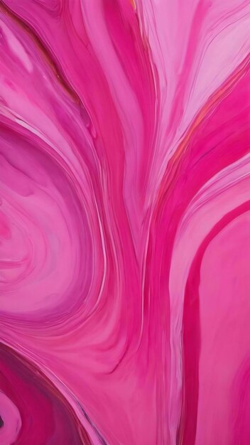 Pink eclectic abstract liquid modern painting