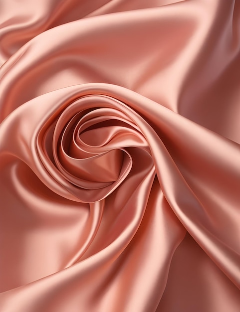 Pink elegant and beautiful wavy satin silk luxury fabric texture background abstract backgroun