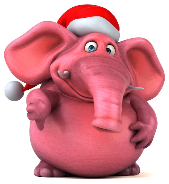 Pink elephant - 3D character