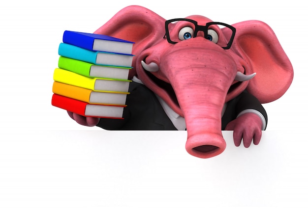 Pink elephant animation