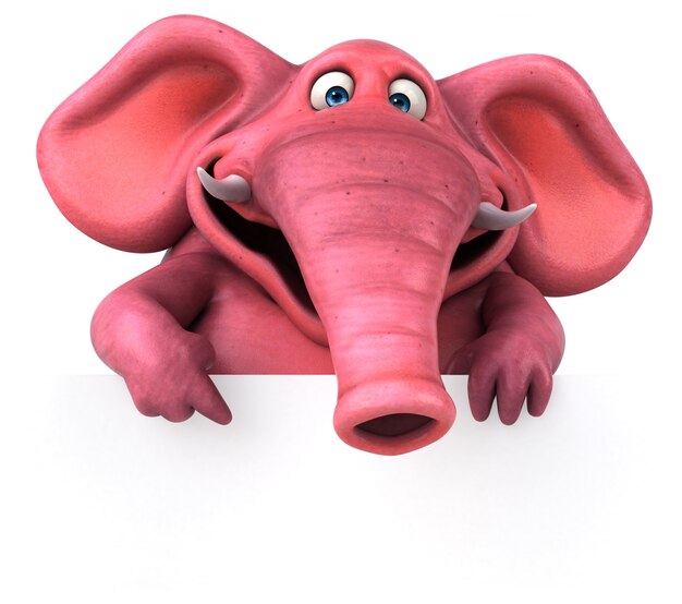 Pink elephant animation