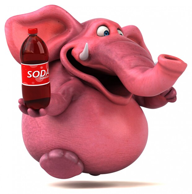 Pink elephant animation