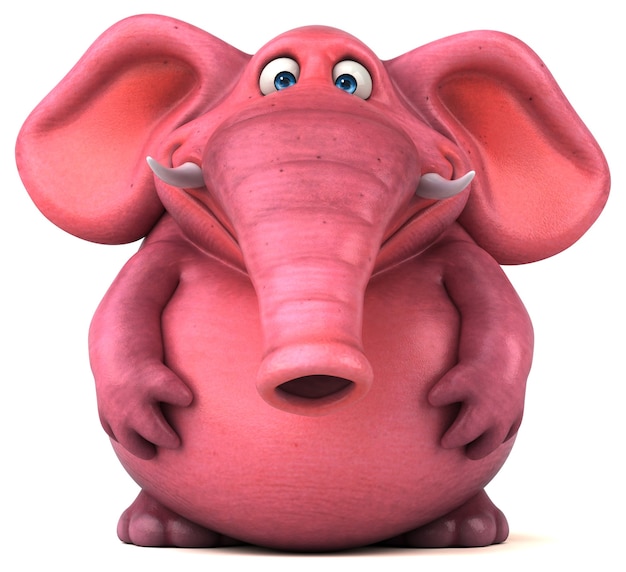 Pink elephant animation