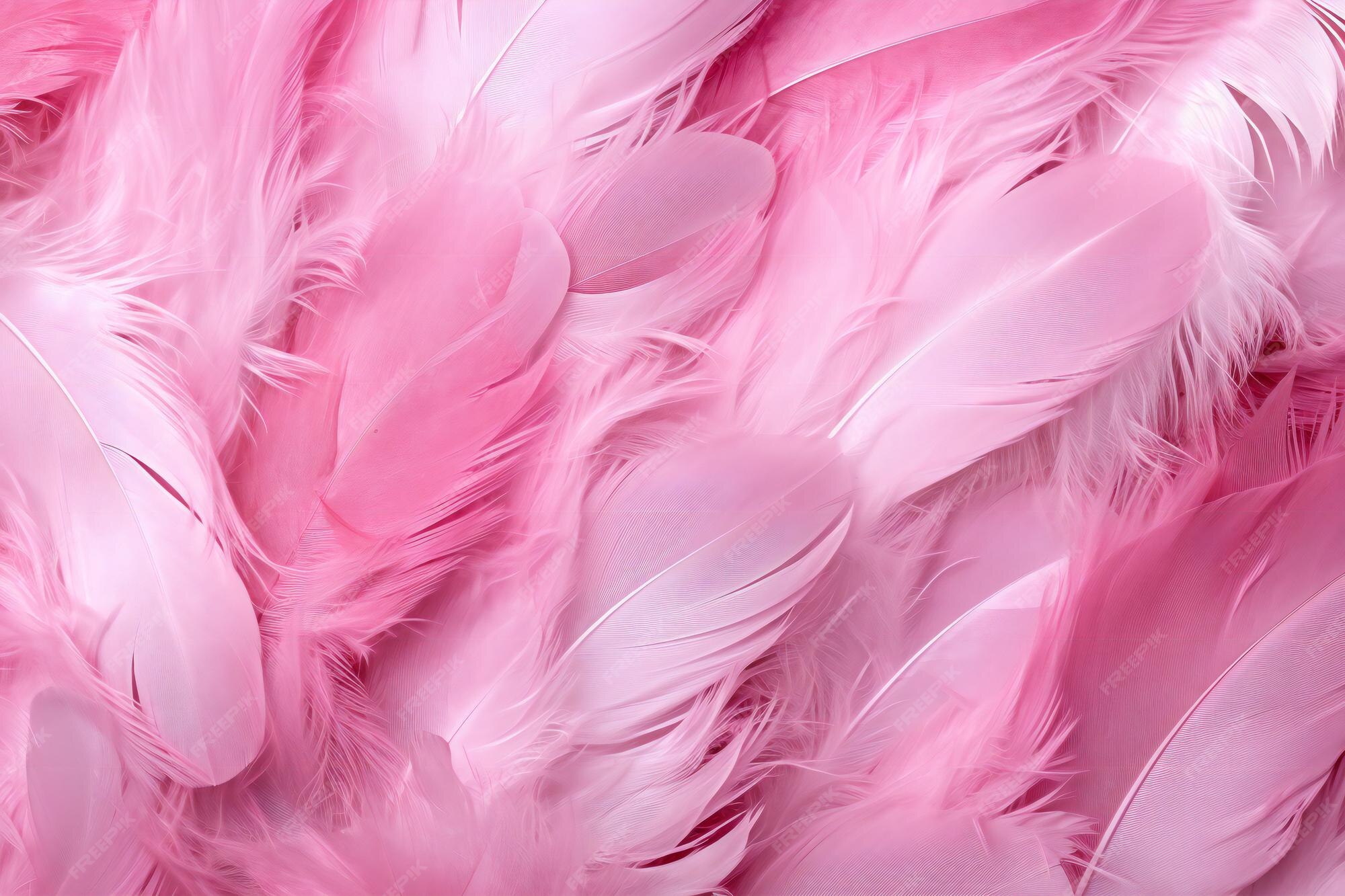 Premium AI Image Pink feathers that look like feathers.