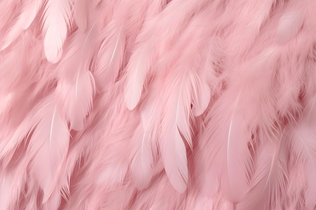 Pink feathers on a wall with the word pink on it