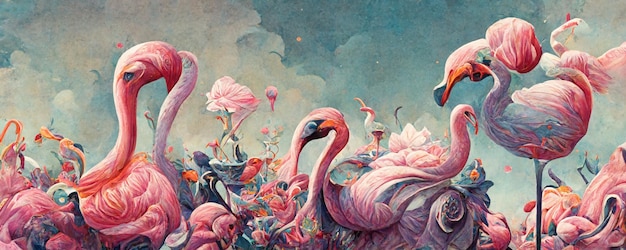 The pink flamingo by the artist pink floyd