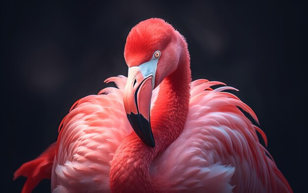 Pink Flamingo photo background